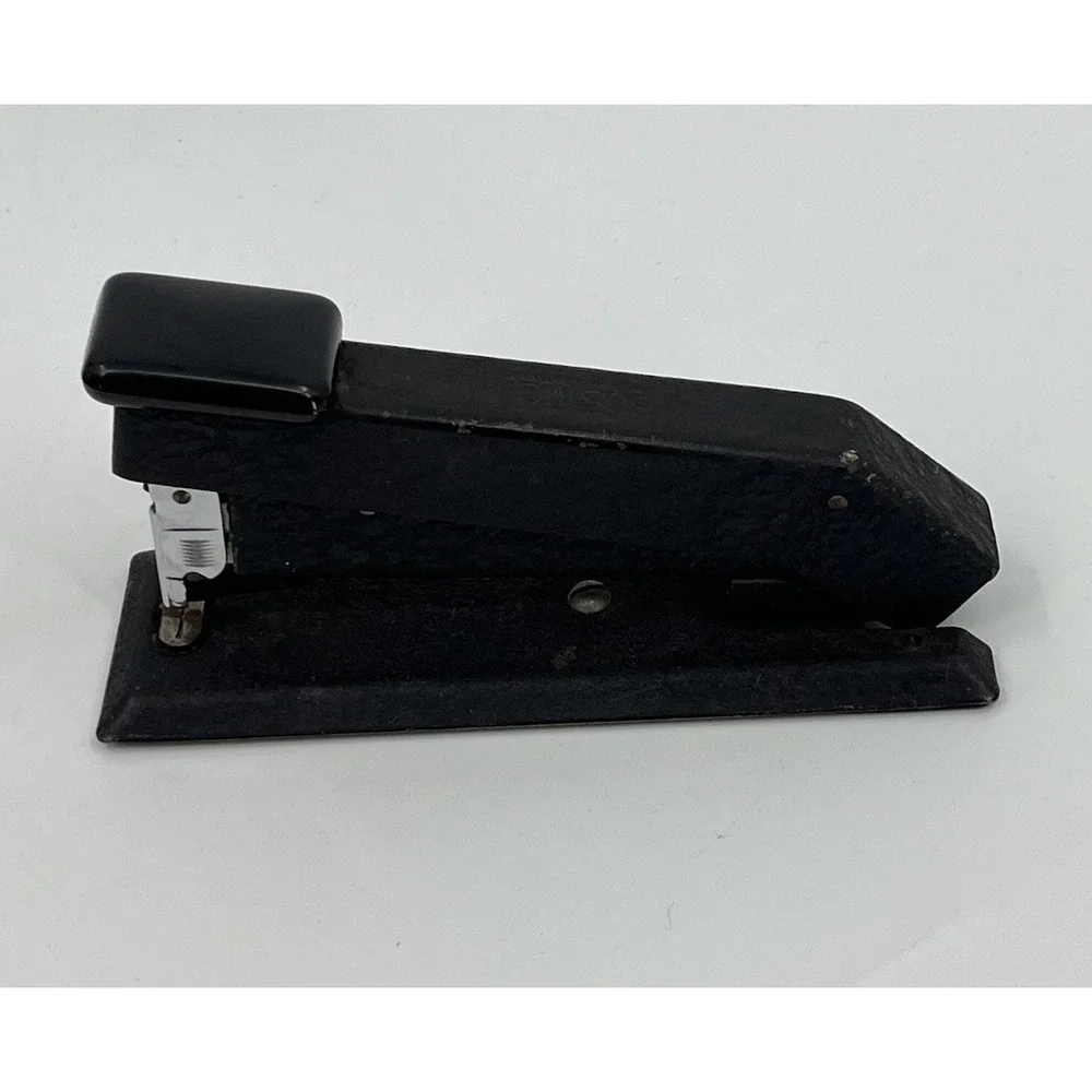Vintage Bostitch B5 Model Black Textured Metal Stapler Made In USA